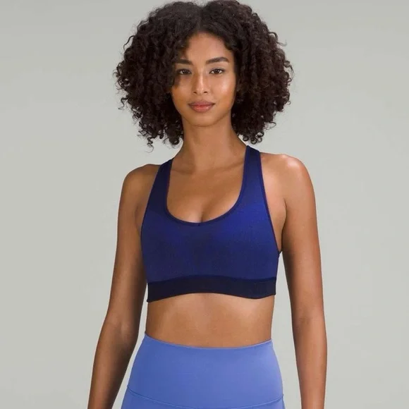 Lululemon Seamless Racerback Train Bra, Psychic, Size 8 - Picture 3 of 12
